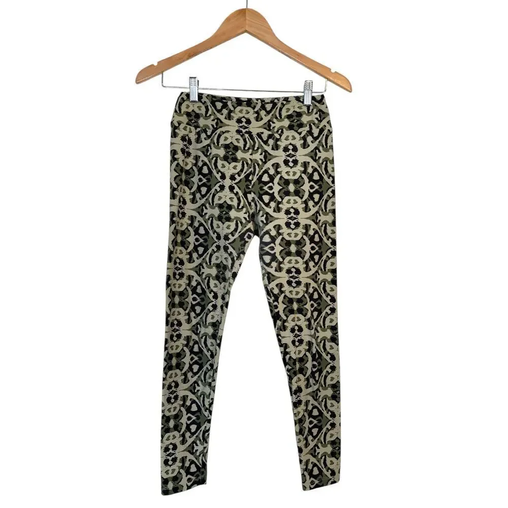 Lularoe Women's One Size Leggings High Waisted Floral Print Active Multi